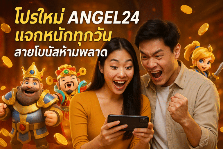 โปรใหม่ ANGEL24 แจกหนักทุกวัน สายโบนัสห้ามพลาด