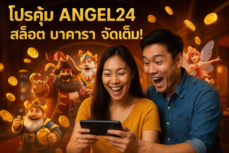 โปรคุ้ม ANGEL24 สล็อต บาคาร่า จัดเต็ม!
